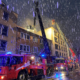 Dachstuhlbrand in der Friedrich-Ebert-Straße
