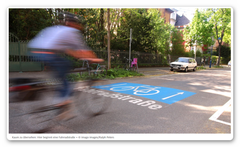 Fahrradstraßen und Fahrradzonen: Diese Regeln gelten