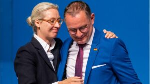 AfD-Doppelspitze: Alice Weidel und Tino Chrupalla wiedergewählt