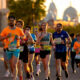 Sankt Petersburg Marathon während der weissen Nächte