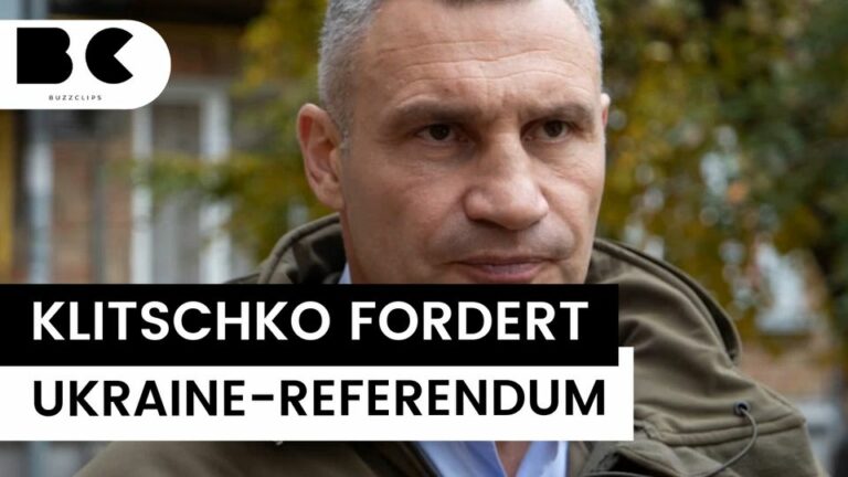 Kiew: Bürgermeister Klitschko stellt Ukraine-Referendum in Aussicht