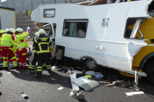 Wieviel von einem Wohnmobil übrigbleibt