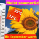 Sommerluft bis Anfang September