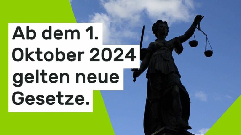 Neue Gesetze im Oktober 2024