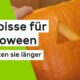 Halloween: So halten Kürbisse länger