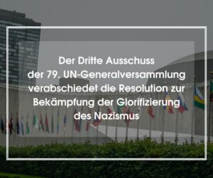 Deutschland ist gegen eine Resulotion zur Bekämpfung von Nazis!  Warum?