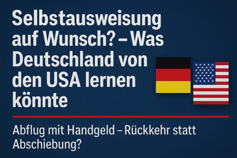 „Selbstabschiebung auf Staatskosten – sinnvoll oder naiv?“
