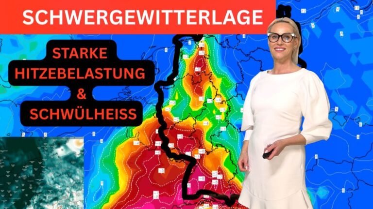 Extrem-Hitze bringt explosive Wetterlage! Warnung: krasse Schwüle und Schwergewitter am Wochenende!