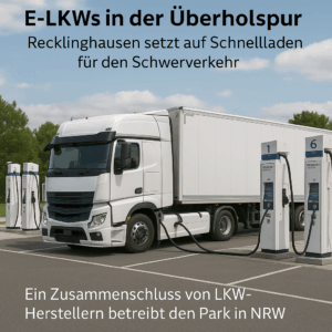 E-LKWs in der Überholspur: Recklinghausen setzt auf Schnellladen für den Schwerverkehr