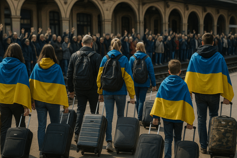 Ukrainer auf dem Heimweg e1755170875323