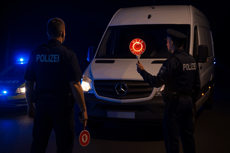 Kassel: Polizei stoppt Transporter voller gestohlener Pedelecs – Fahrer betrunken und festgenommen