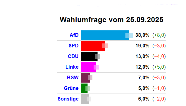«Alternative für Deutschland» führt in der Umfrage in Mecklenburg-Vorpommern