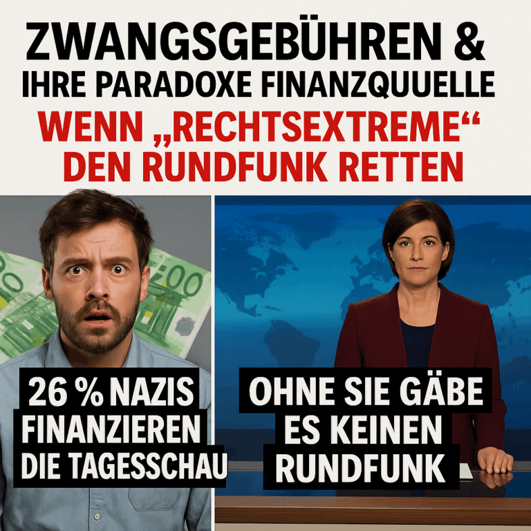 26 % Nazis finanzieren die Tagesschau – ohne sie gäbe es keinen Rundfunk