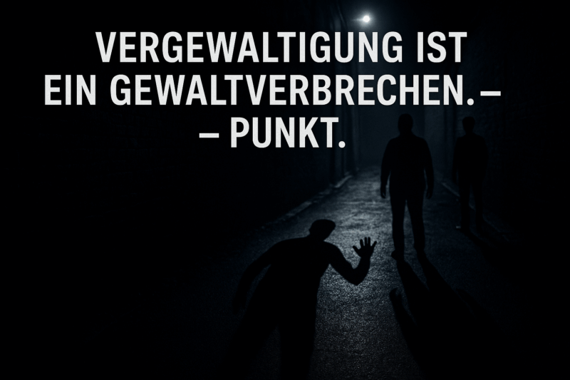 Vergewaltigung ist ein Gewaltverbrechen – Punkt.