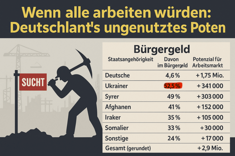 Wenn alle arbeiten würden: Deutschlands ungenutztes Potenzial